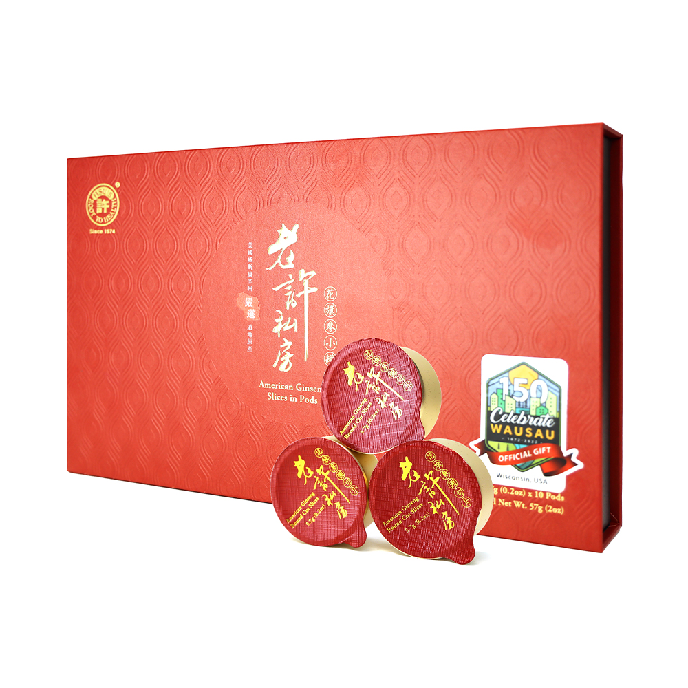 【送禮推薦】老許私房系列 - 花旗參小罐片10罐禮盒