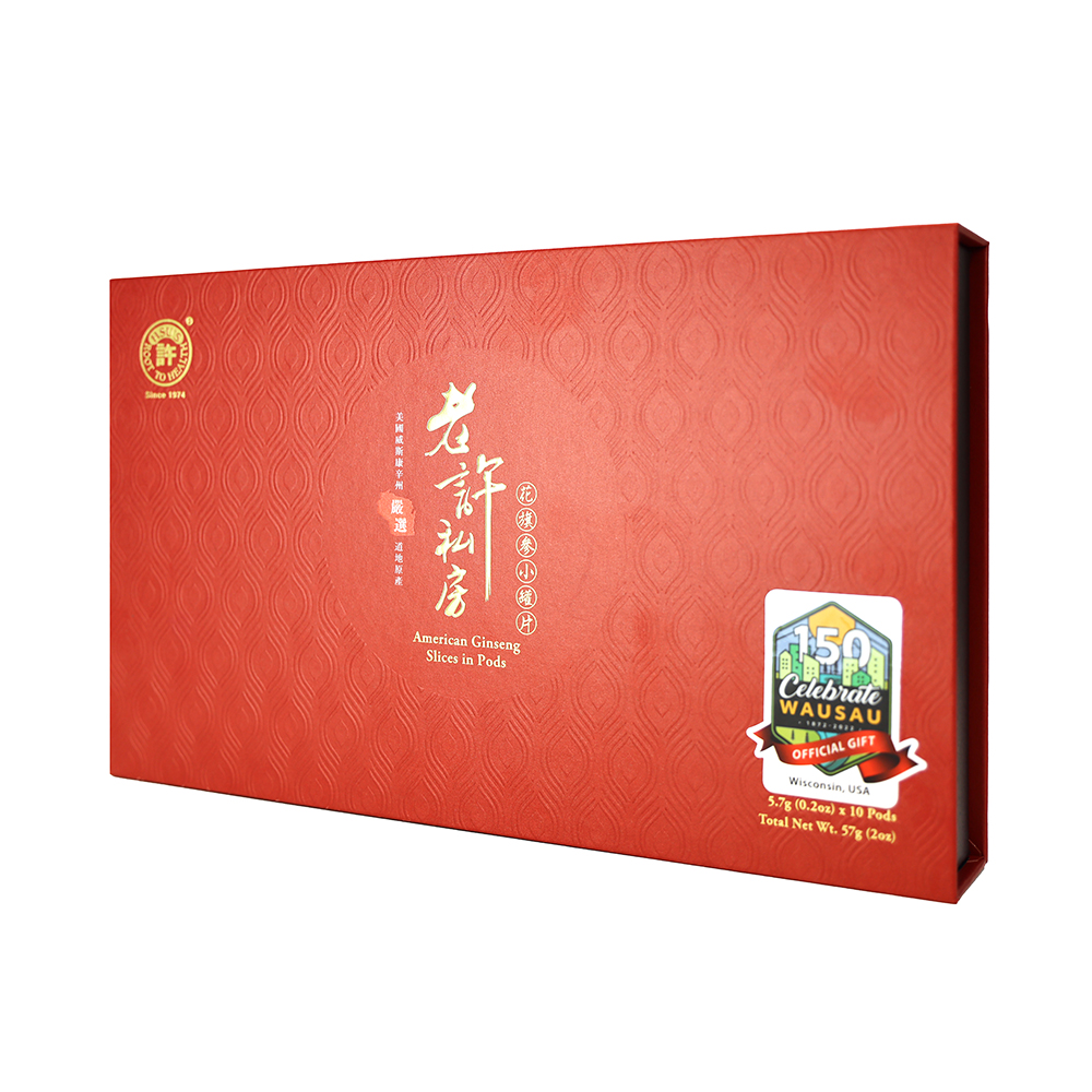 【送禮推薦】老許私房系列 - 花旗參小罐片10罐禮盒