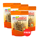 American Ginseng Prong Medium 8oz Buy 3 get 1 Free 4-Pack Bundle
